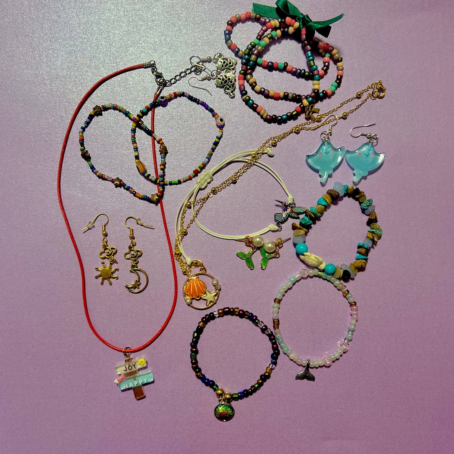 Jewellery Mystery Bag: Necklace, bracelet and earrings set